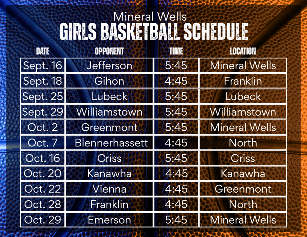 Girls Basketball Schedule