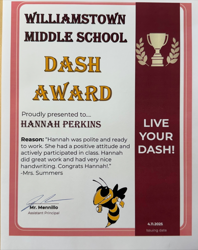 DASH AWARD