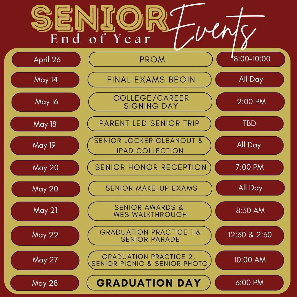 Senior events