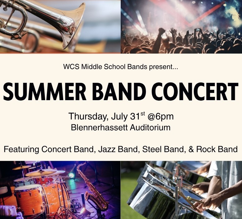 flyer for band concert