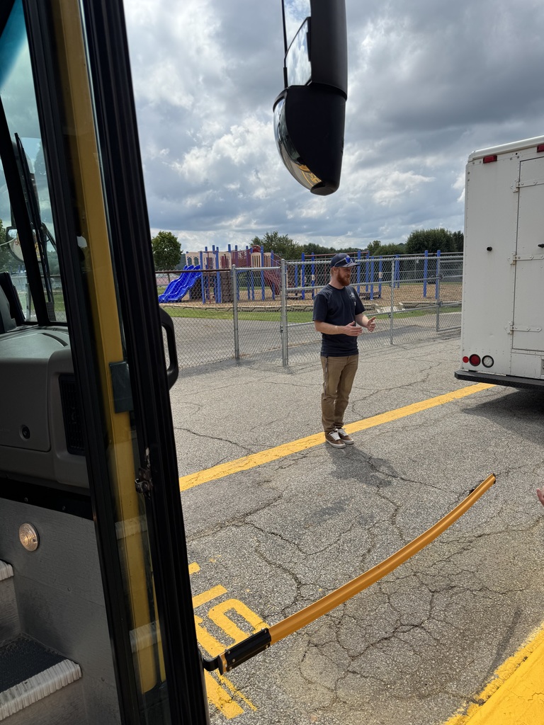 Franklin bus drivers volunteered time last week to discuss bus safety, expectations, and signals for crossing the street.