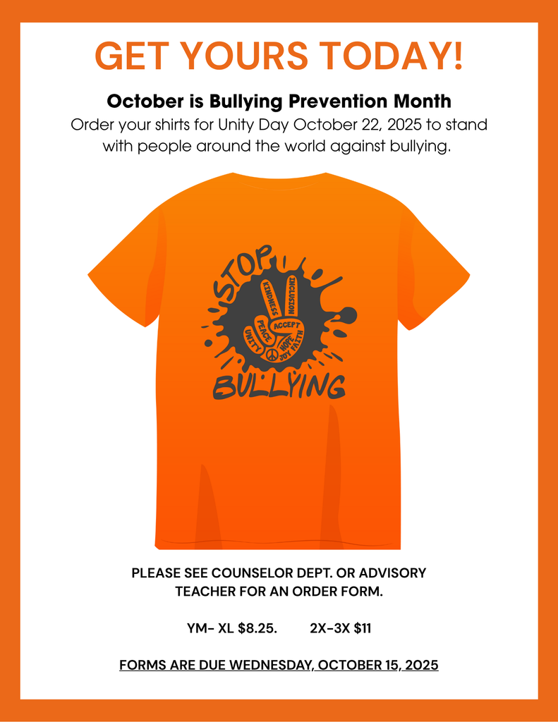 Unity Day Shirt Orders