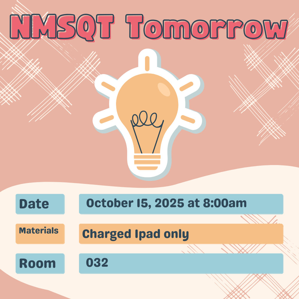 NMSQT Oct. 15th