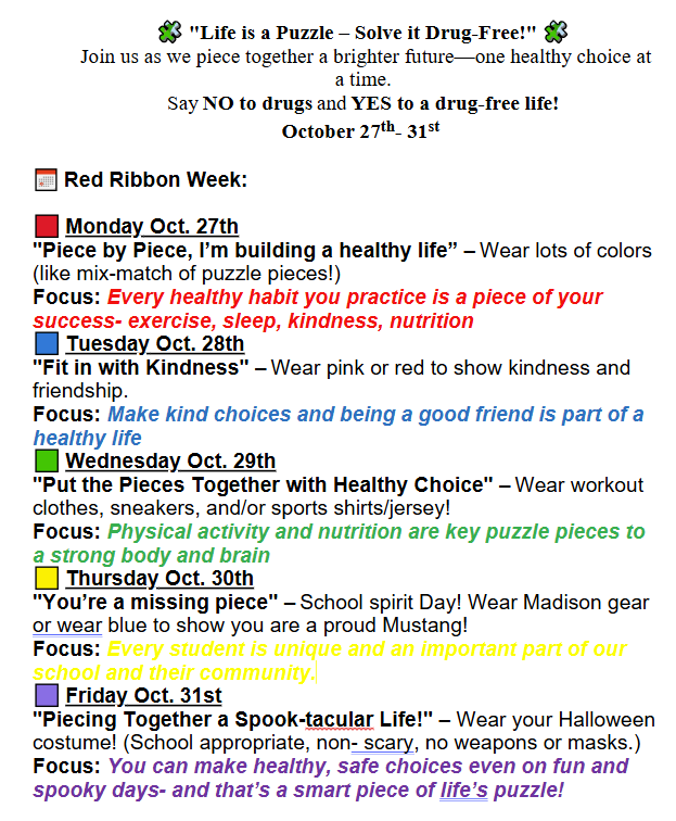 Red Ribbon week