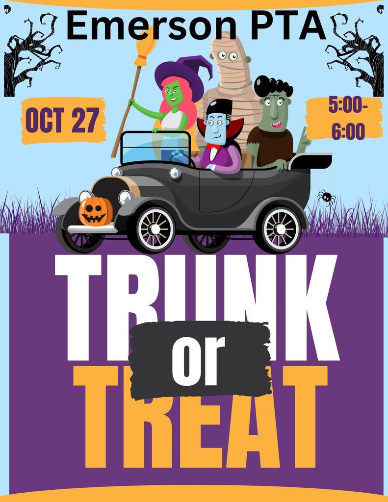Purple Orange Trick or Treat Portrait Flyer (1)