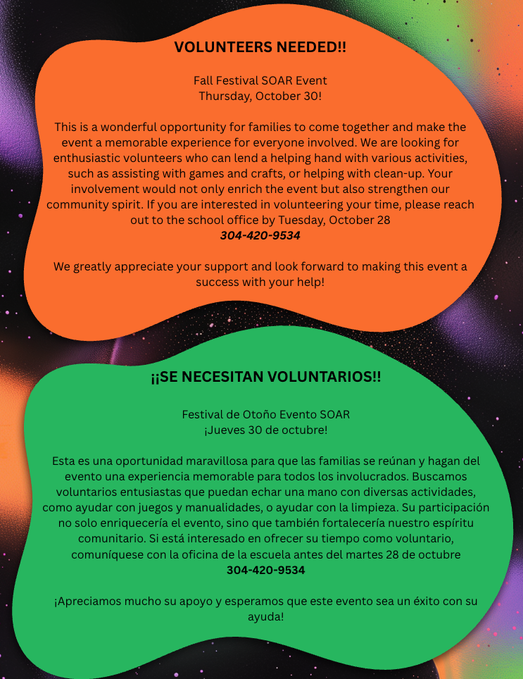 Volunteers for Fall Festival