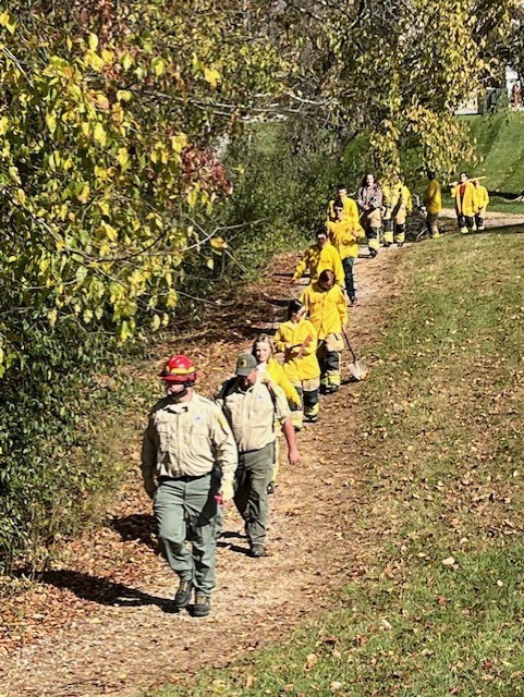 Fire and Emergency Mgt. Classes with the WV Dept. of Forestry