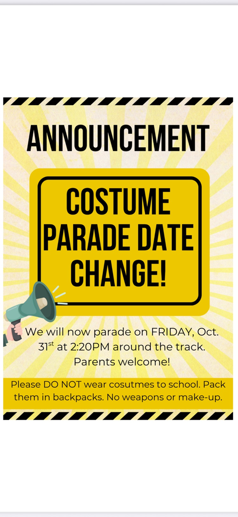 reschedule parade