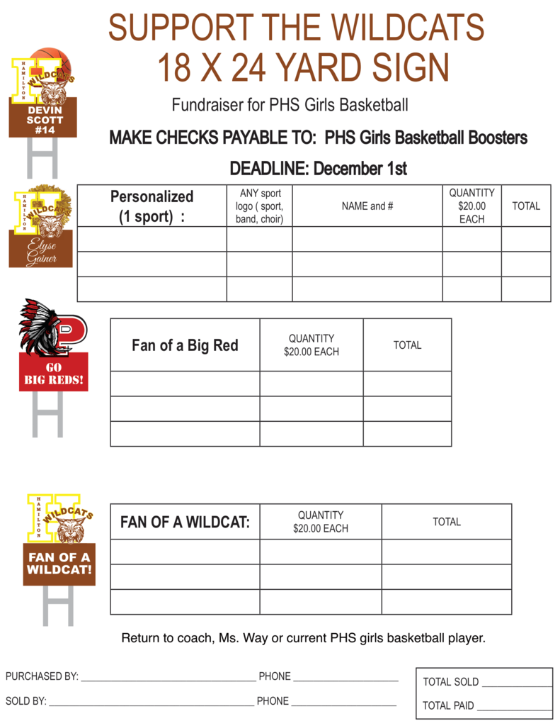 Hamilton wildcats order form-for PHS Basketball-1
