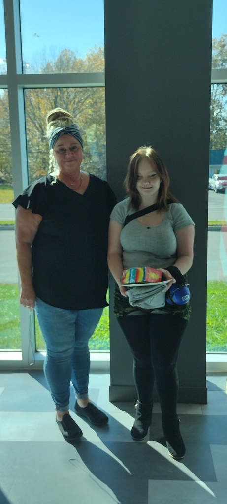 Ms. Ranson and Maranda - Student of the First Nine Weeks - Pre-Cosmetology Yr. 1