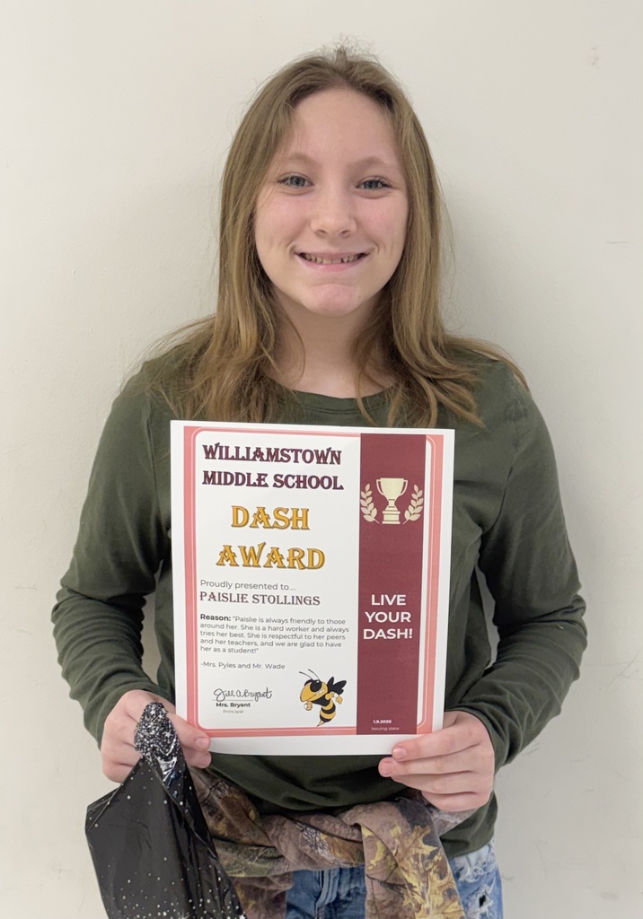 DASH 6th grade winner