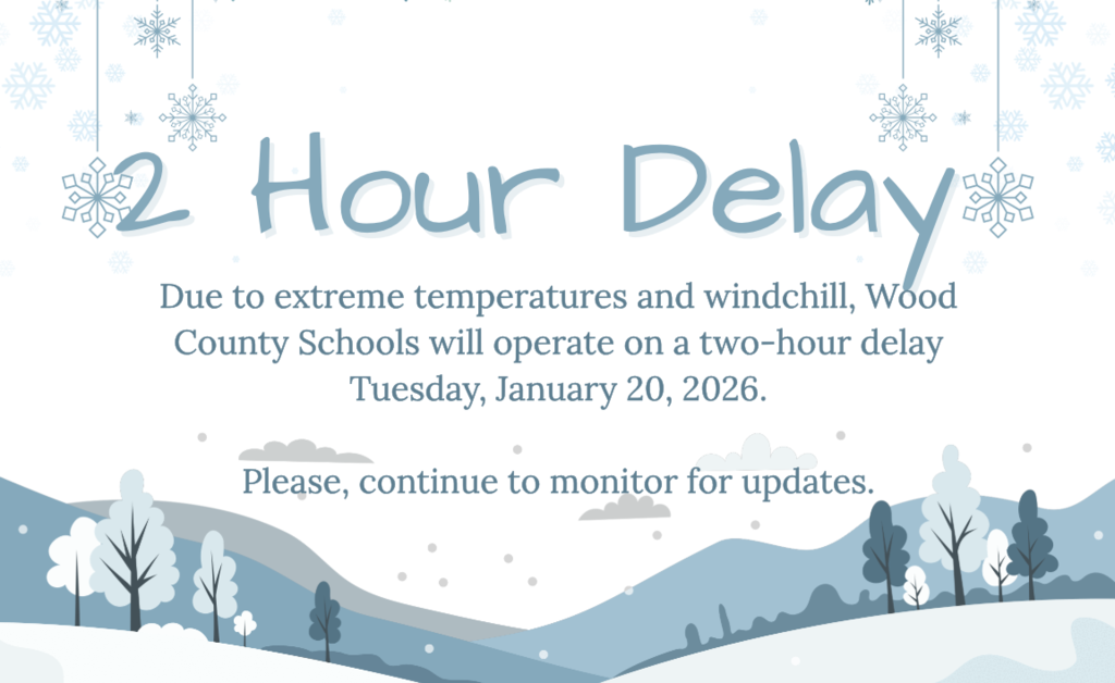 2 hour delay on Tuesday, January 20, 2026