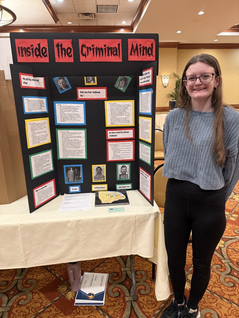 Students Presenting social studies fair project