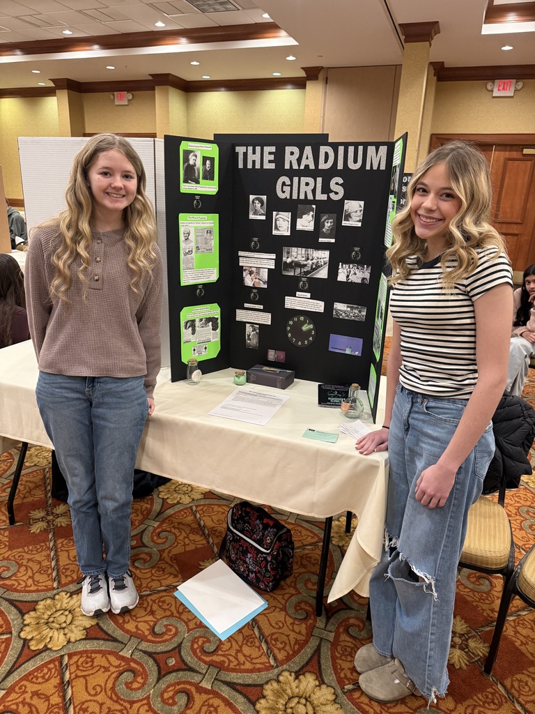 Students Presenting social studies fair project