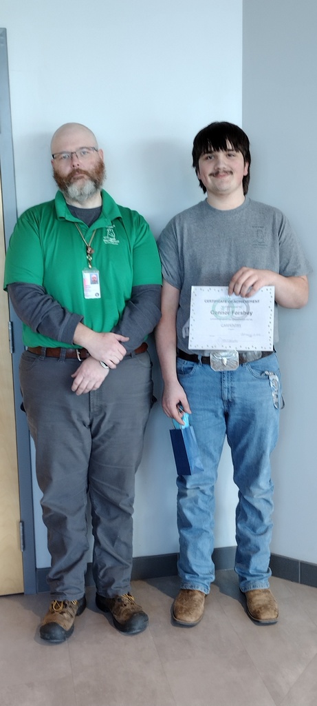 Mr. Kimble and Conner Forshey