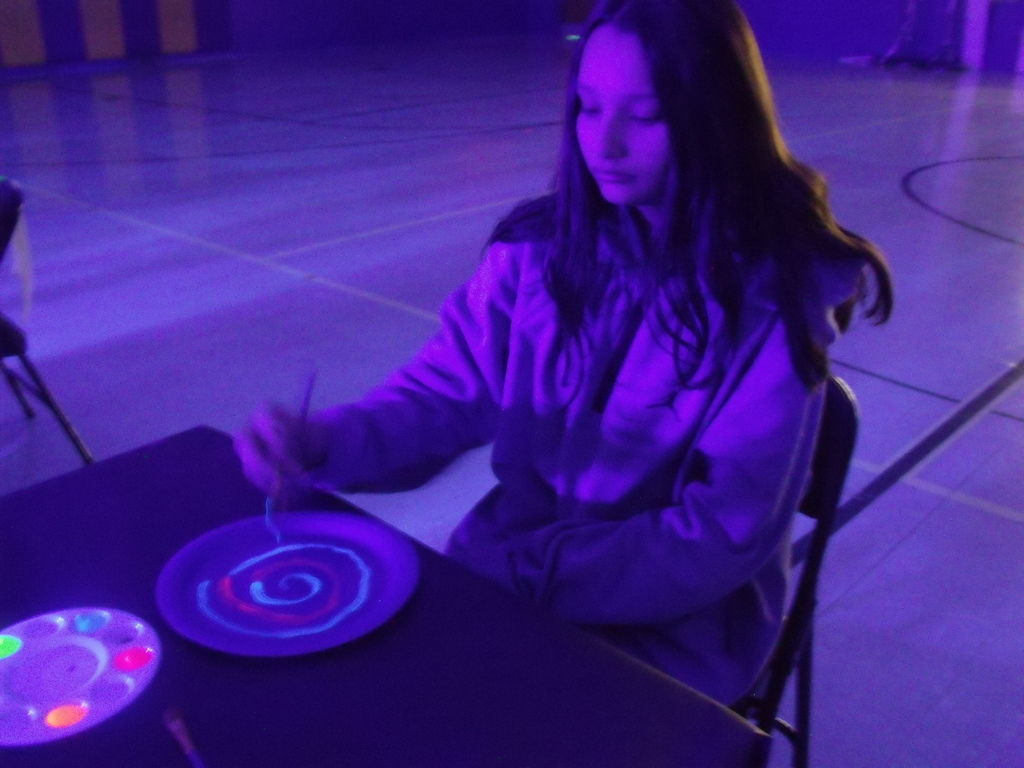 Top Secret Glow Painting