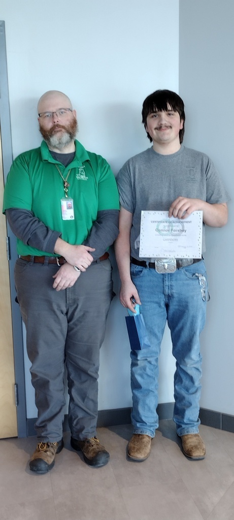 Mr. Kimble and Conner Forshey