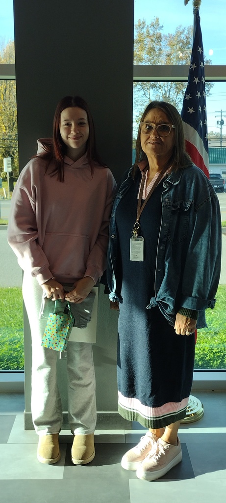 Emma Feight and Mrs. Greene