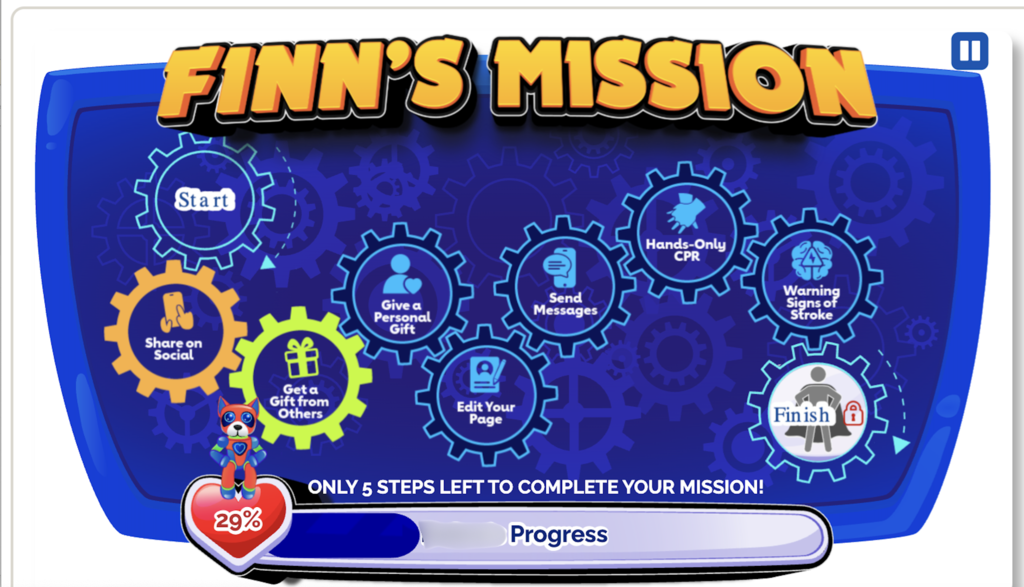 Kids Heart Challenge Finn's Mission