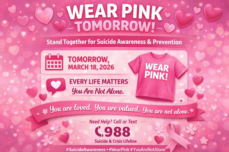 wear pink tomorrow