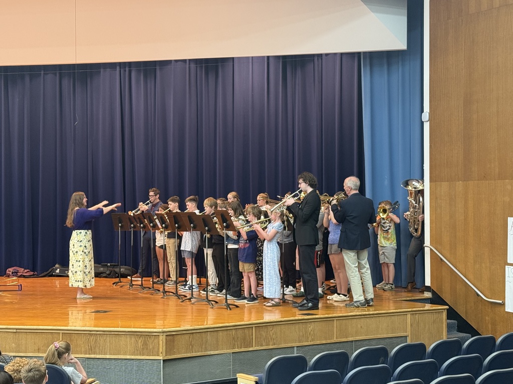 Students playing instruments