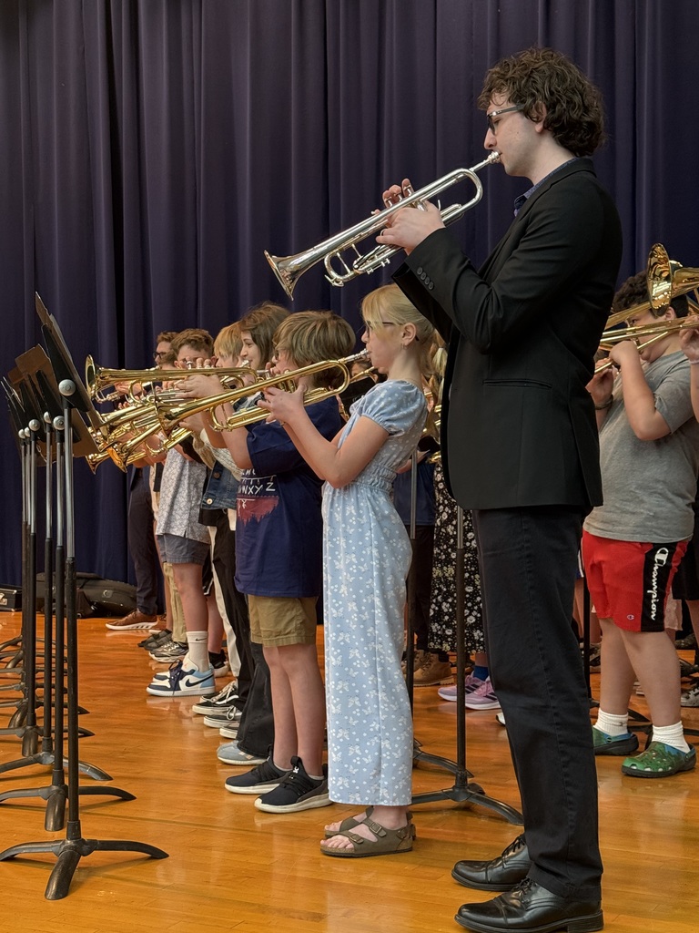 Students playing instruments