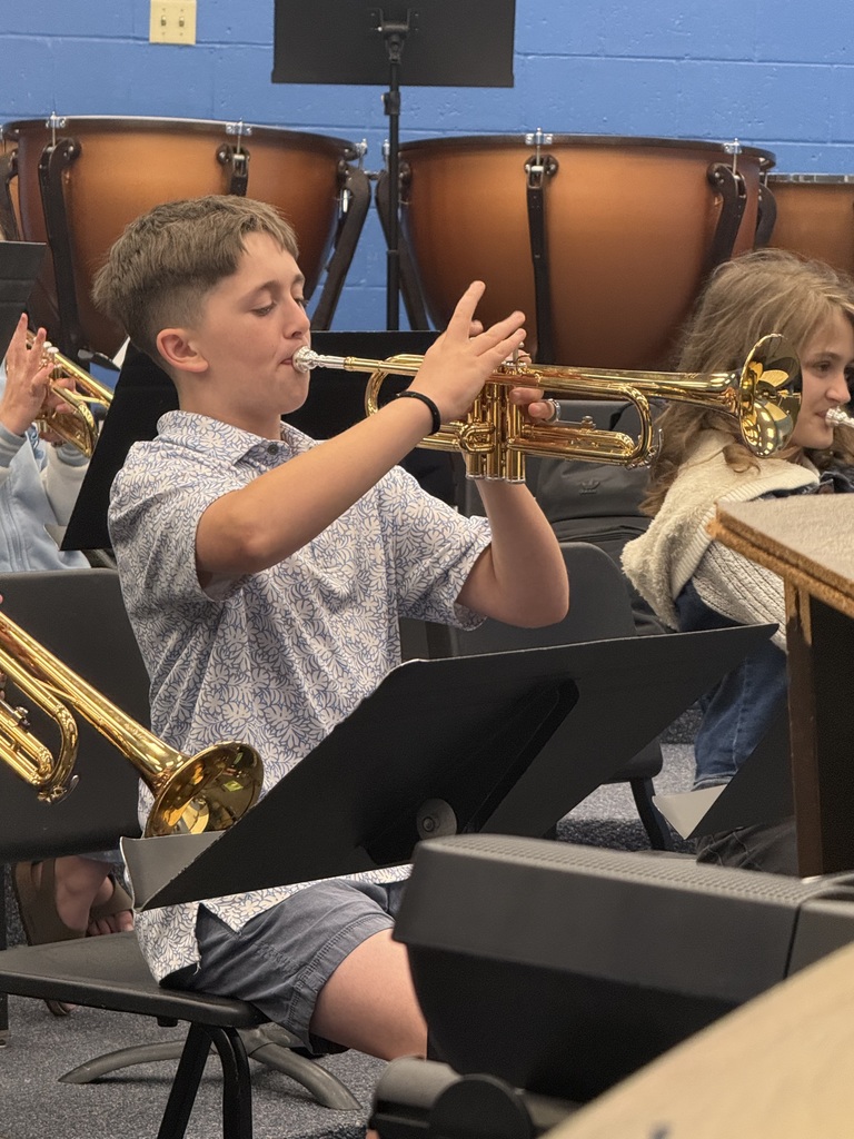student playing trumpet 