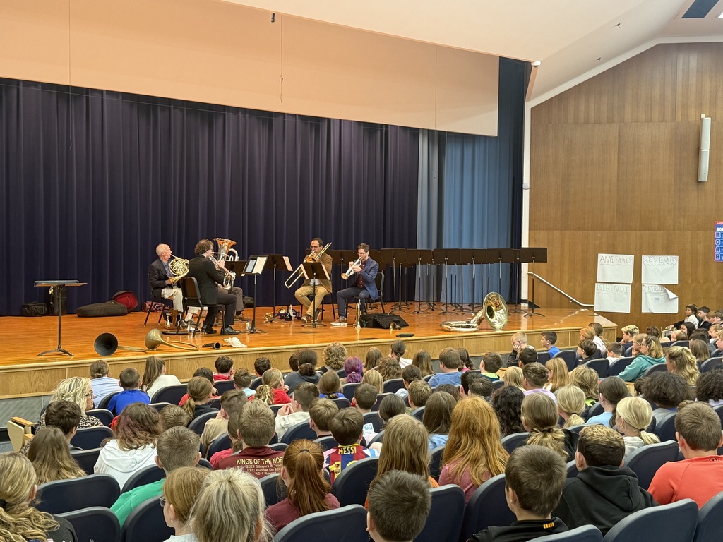 Students playing instruments