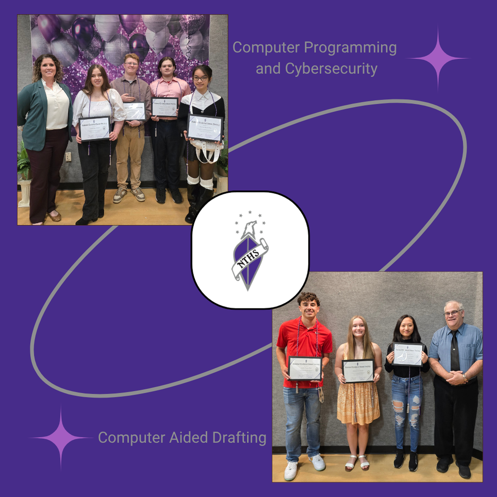 Two images of groups of people standing together and a logo.