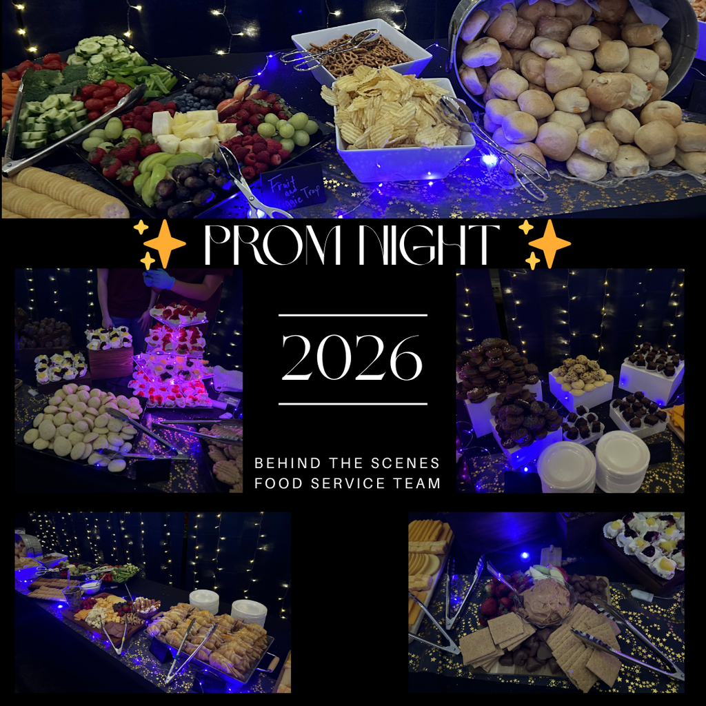 Collage image of food displays with title, date, and brief description.