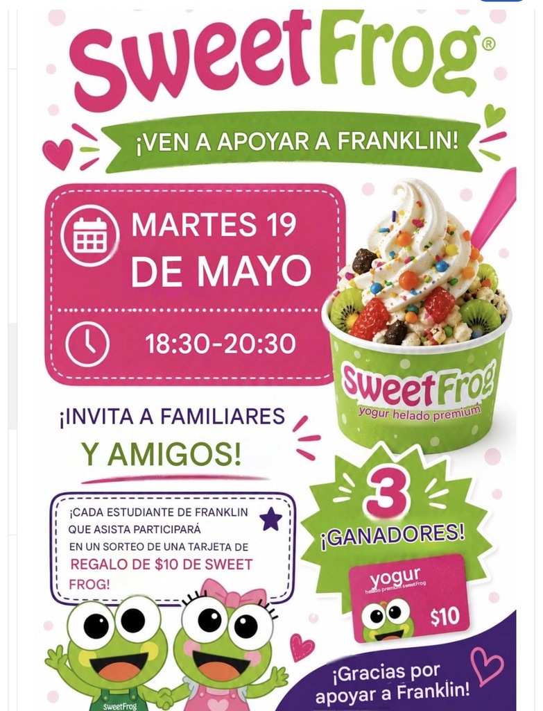 Sweet Frog Fundraiser