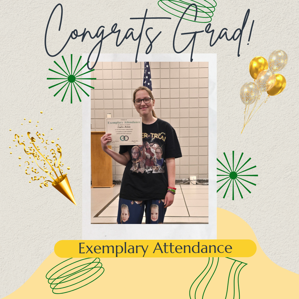 Image of student holding award.