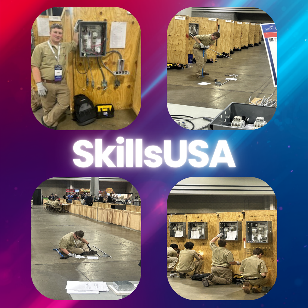 Image of a student participating in a SkillsUSA competitive event, demonstrating technical skills and professionalism during competition.