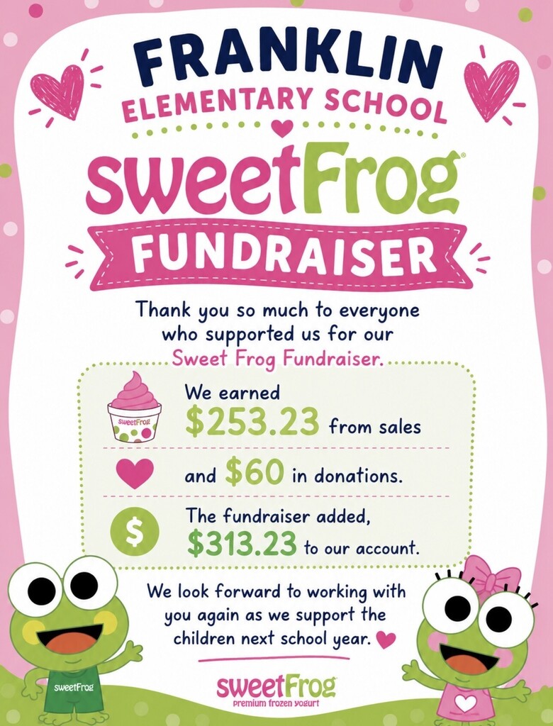 Sweet Frog Fundraiser