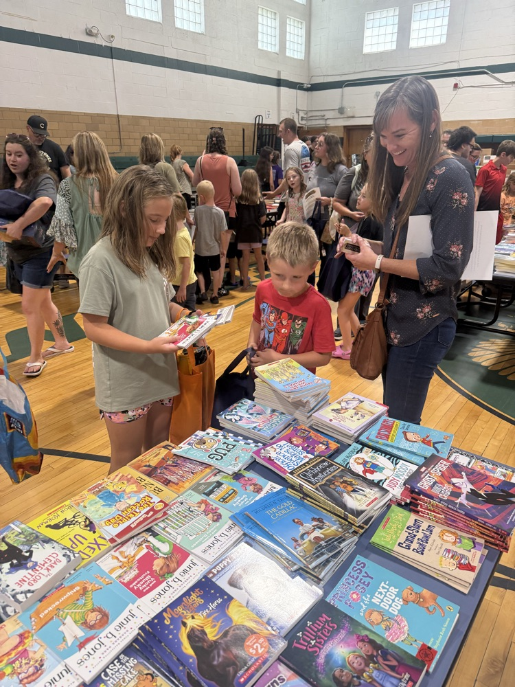 students with books