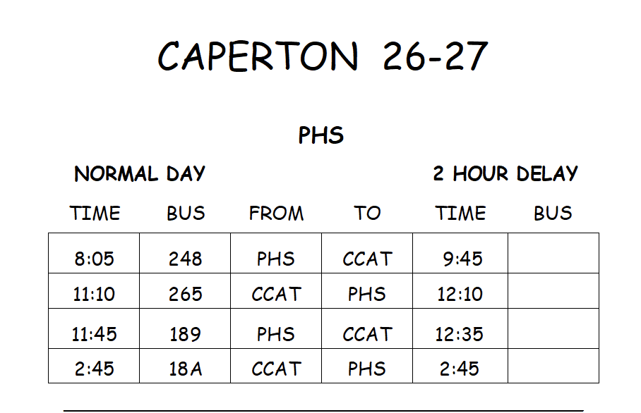 Bus Caperton