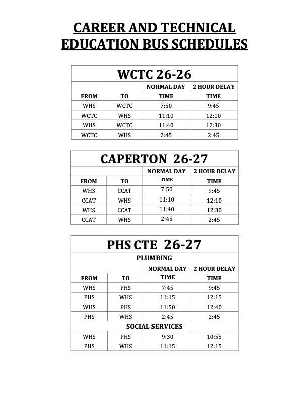 CTE busses
