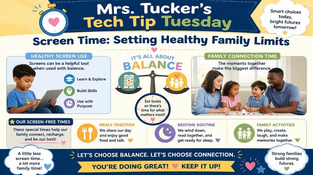 Screen Time: Setting Healthy Family Limits. Let's Choose Balance. Let's Choose Connection