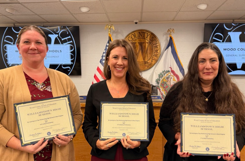 Williamstown High staff receiving award