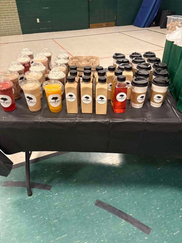 drink treats on a table intended for school teachers
