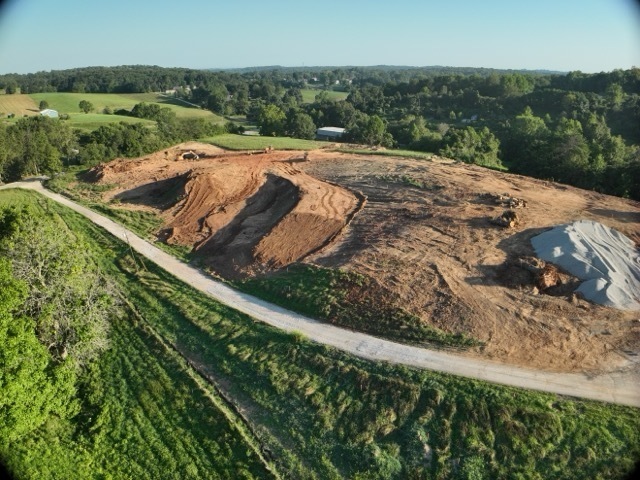 Images show progress on excavations for the new Lubeck Elementary School