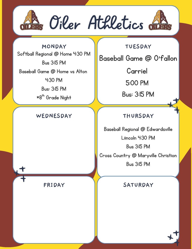 This week's athletics