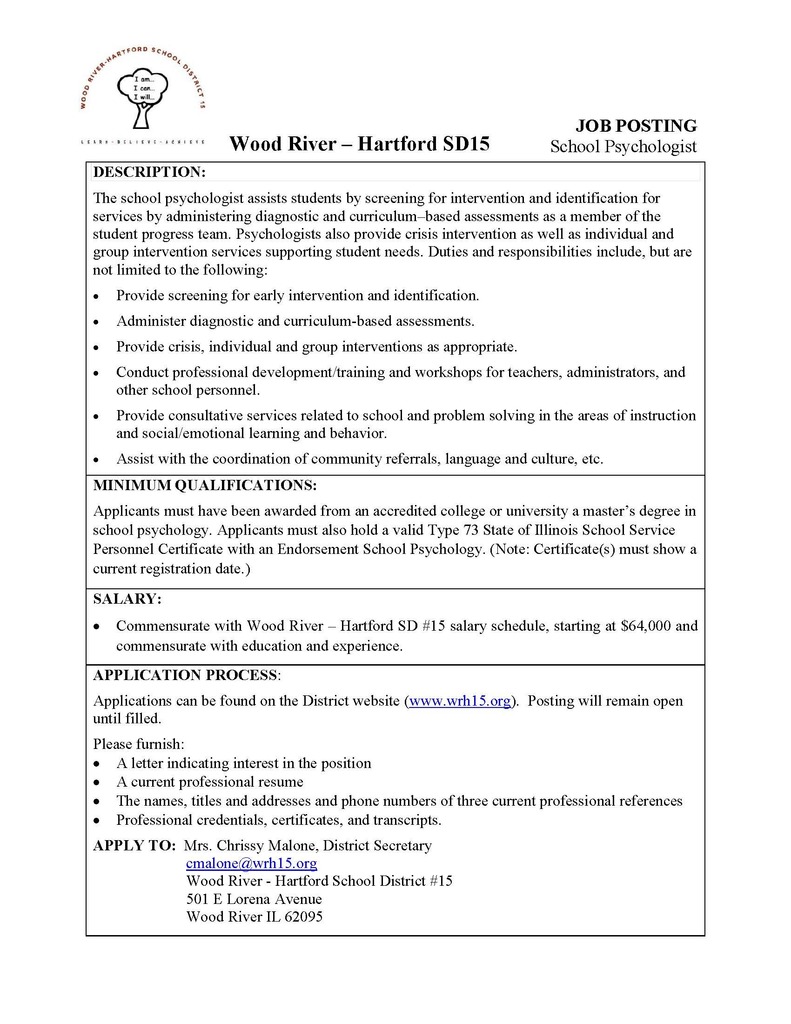 School Psychologist SY2026-2027