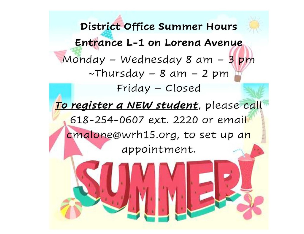 District Office Summer Hours