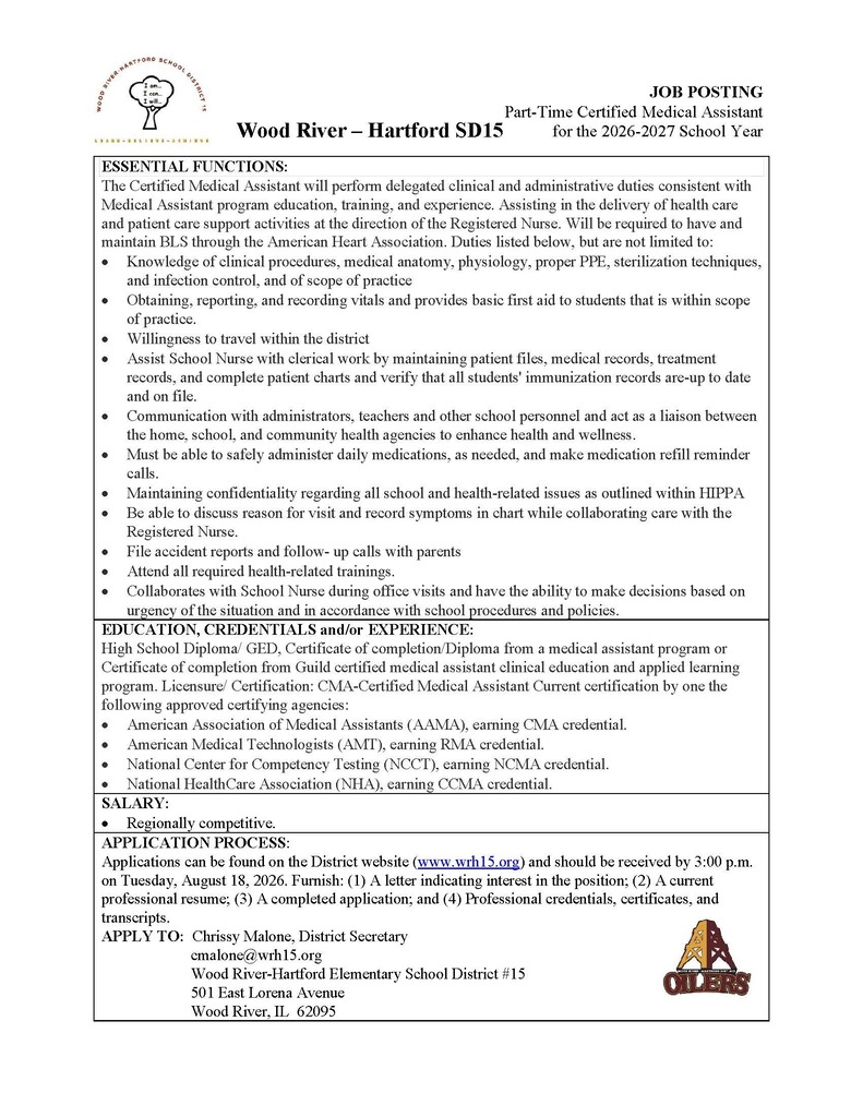 Part-Time Certified Medical Assistant