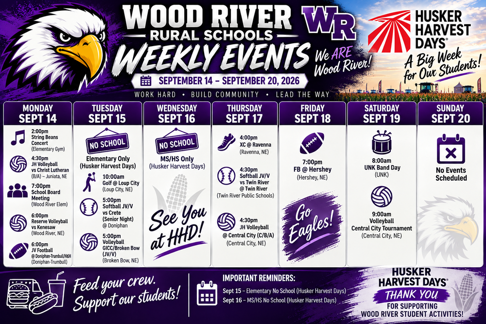 Weekly events