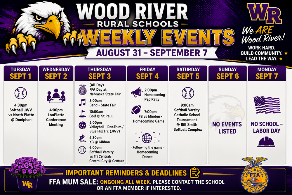 Weekly events
