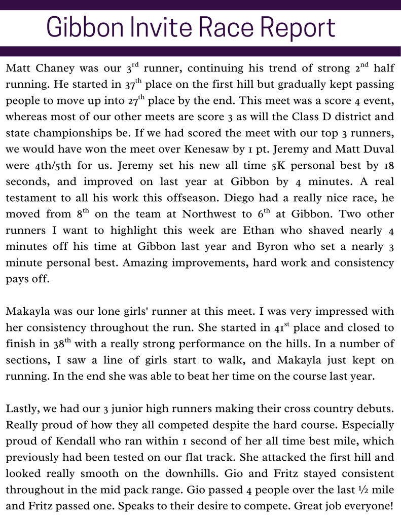gibbon meet report