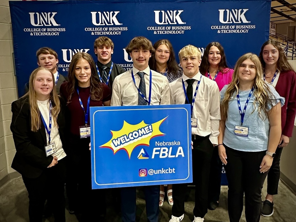 Students at a conference