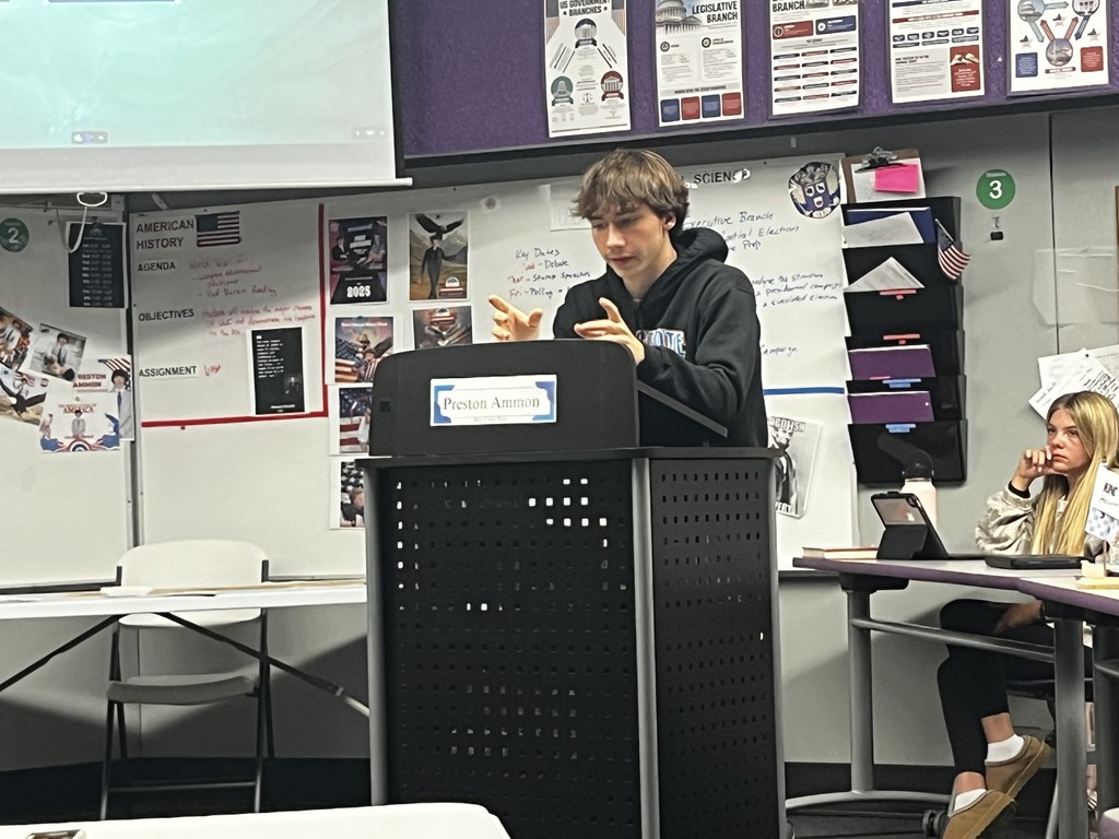 Preston at the podium